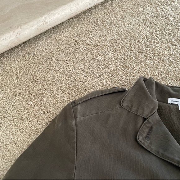 James Perse Standard Crop Military Jacket - Picture 4 of 8